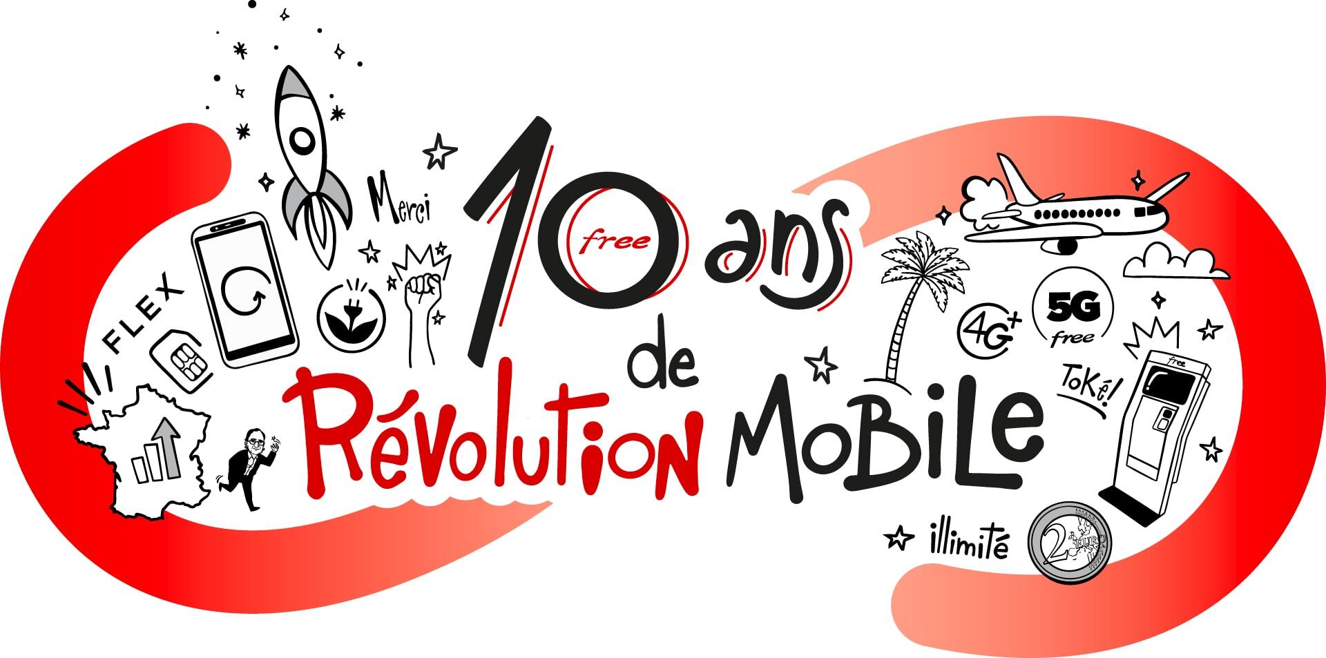 illustration 10 ans free mobile