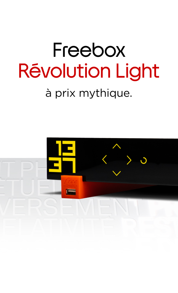 Freebox Revolution Light l experience Fibre Free a prix mythique 29 99 mois