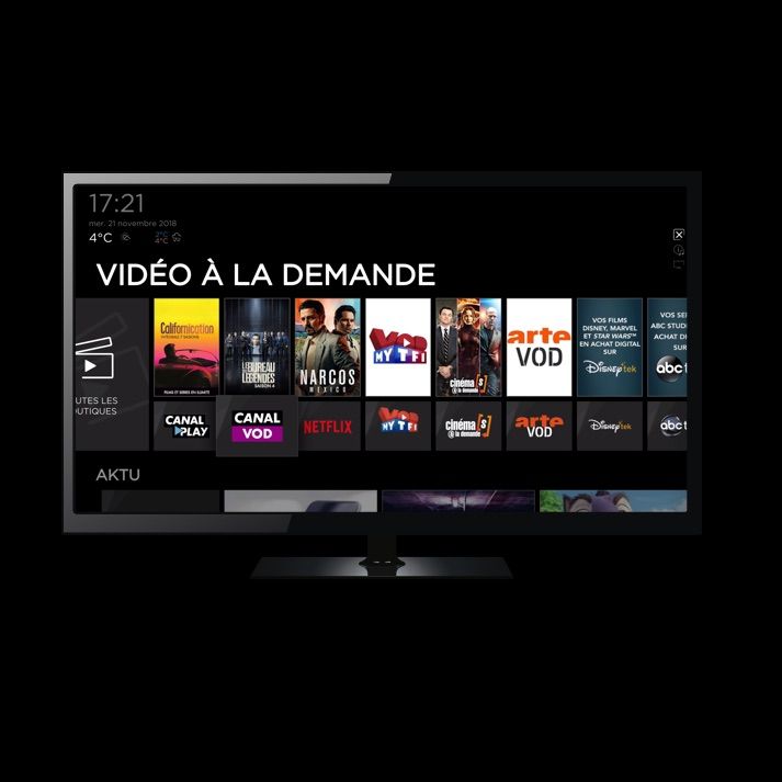 tv sur mac avec free